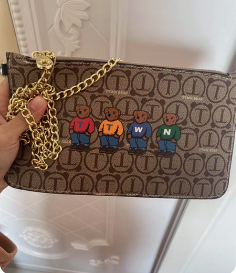 包邮天天维尼熊老花女包包2022新款包包女...