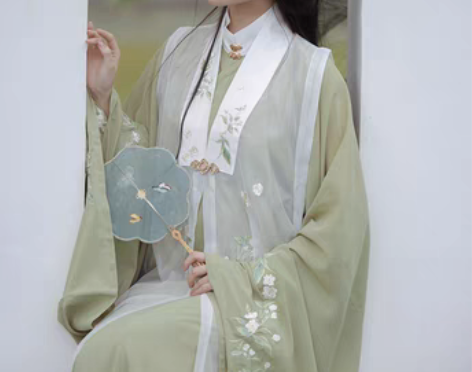 转卖桔屿原创汉服女【相思扣】明制比甲百褶裙...