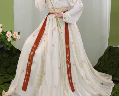 包邮玉术【一览芳华】 原创汉服唐褙子圆领衫...