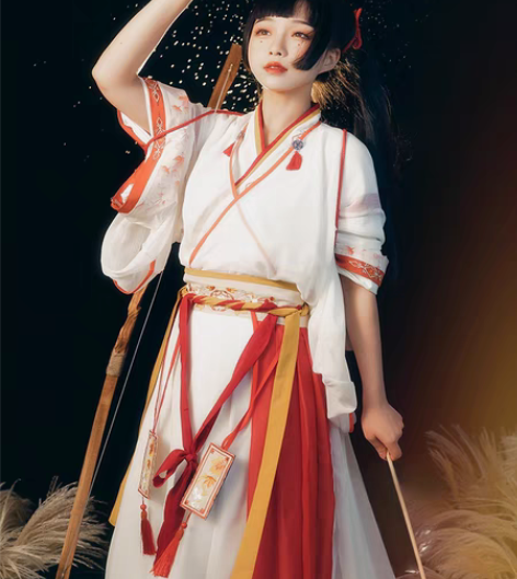 包邮宿问【白露】 晋制原创汉服女齐腰襦裙中...