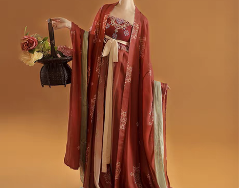 转卖桔屿正品原创汉服女诃子裙【簪花】大袖衫...