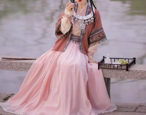 转卖裳云兮原创【燕奴娇】汉服女宋制半袖褶裙...