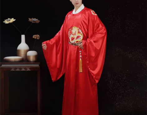 转卖汉旭龙凤吟明制汉服女婚服原创织金马面裙...