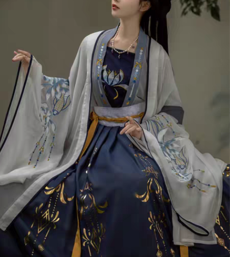千韵岗琼华汉服女秋款正品原创古装中国风超仙...
