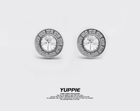 转卖YUPPIE雅痞日记钻石朋克耳钉男女嘻...