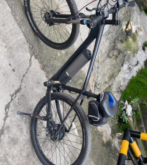 正步 27.5寸碳纤维助力电动车山地车，好...