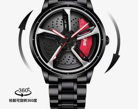 包邮[全新未拆封]奥迪rs7刀锋轮毂手表抖...