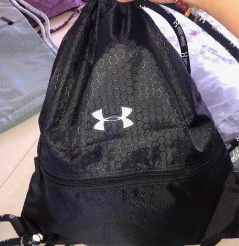 包邮安德马束口袋抽绳双肩包男女双肩背包运动...