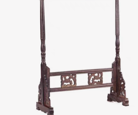 包邮成竹堂5支毛笔架笔挂实木架子放笔架托挂...