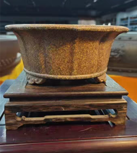包邮宜兴紫砂花盆 宜兴陶青园盆藝 由我父亲...