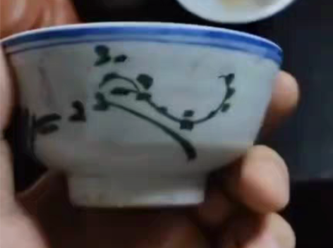 包邮清，粉彩茶碗，主人杯 适合饮用普洱茶岩...