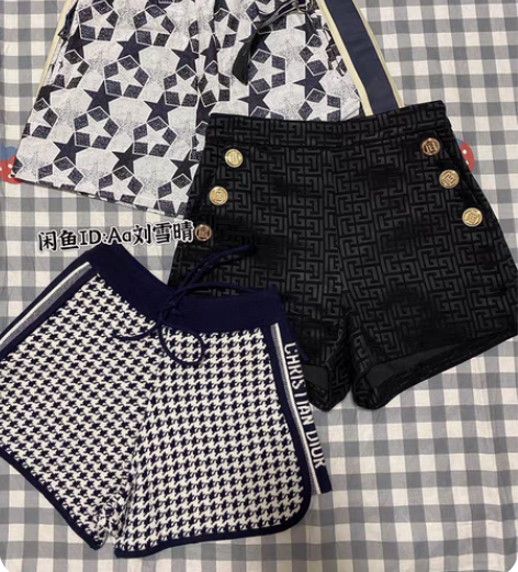 包邮dior迪奥女士短裤 巴尔曼短裤 闲置...