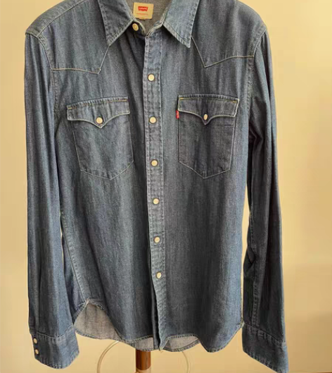 包邮Levis品牌专柜购买正品男士牛仔衬衫...