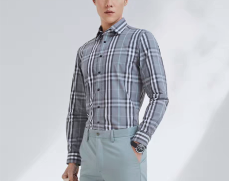 转卖【格纹DP免烫】雅戈尔男士新款官方商务...