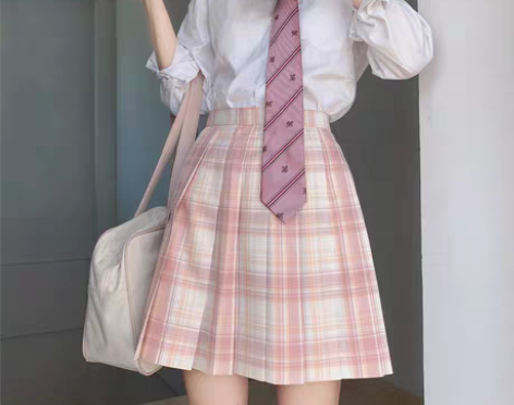 转卖＜孤月＞JK制服原创格裙 学生学院风少...