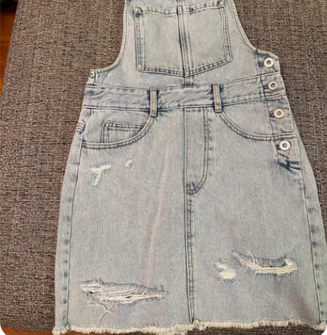 miss sixty专柜正品新款牛仔背带裙...