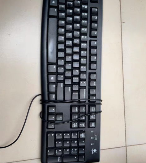 包邮罗技K120键盘 有使用痕迹有3个明显...
