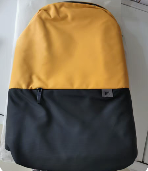 包邮小米简约休闲双肩包  黄色 275*1...