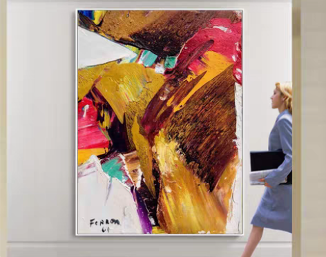 转卖色彩密码之风华正茂 现代抽象巨幅竖款北...