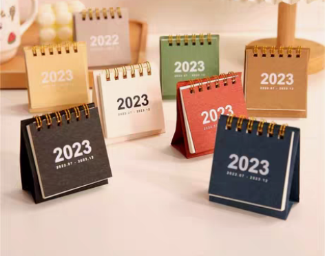 2023创意简约桌面ins迷你小台历小清新...