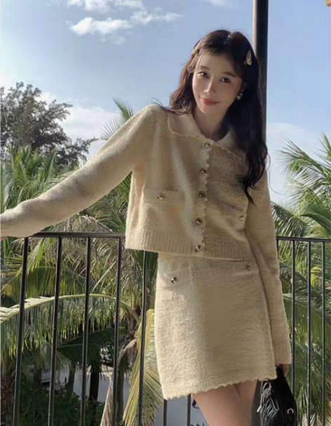 小香风套装 两件套小香风套装雪尼尔女春季新...