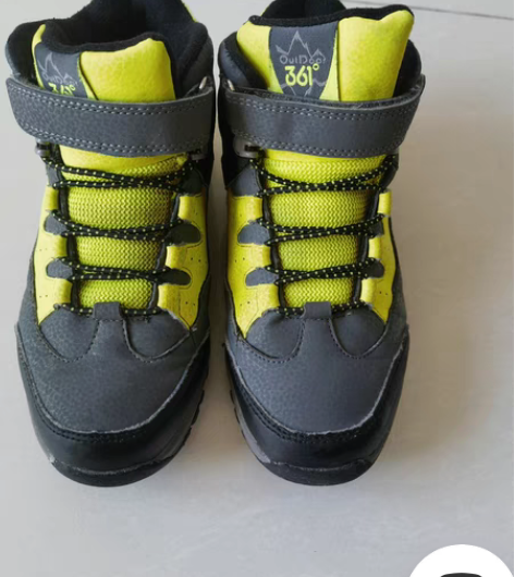 包邮361度34码男童高邦冬季运动鞋，只穿...