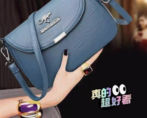 包邮【滞留外贸订单】2021全新袋鼠真皮质...