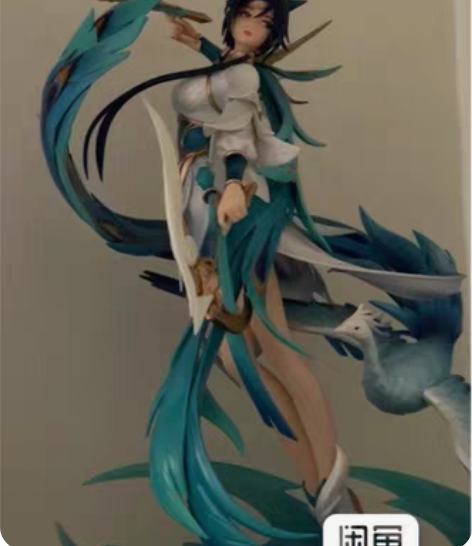 出王者荣耀手办 云霓雀翎-虞姬（已拆，完整...
