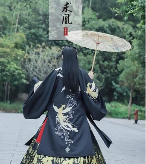 包邮汉风迷人原创设计汉服凤求凰明制起风 汉...