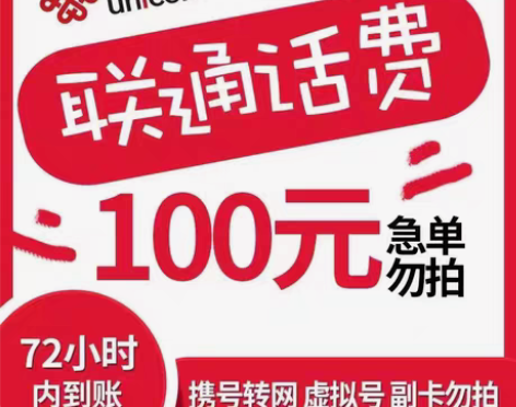 中国联通充费慢充72小时内到 急用勿拍 买...