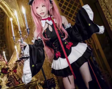 克鲁鲁cos服全套M码 有假发很顺，室内穿...