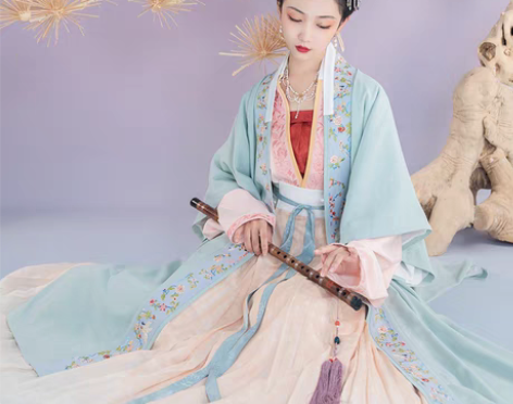 转卖重回汉唐观书沉吟原创汉服女宋制三件套秋...