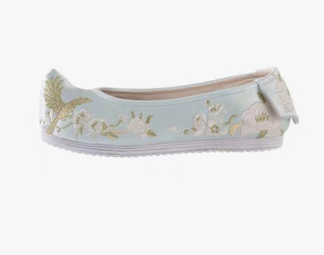 转卖十三余小豆蔻儿[铜雀]平底坡跟弓鞋汉服...