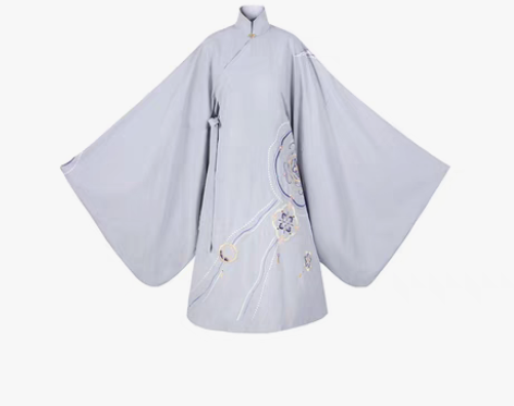 转卖【十三余 小豆蔻儿】[画扇]立领斜襟长...