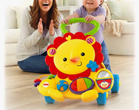 转卖费雪 2合1多功能学步车摇摇小狮子手推...