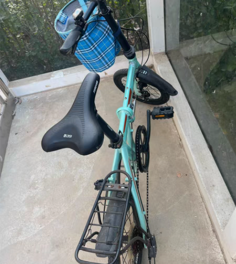 永久的7速变速可折叠自行车,买了半年,骑了...
