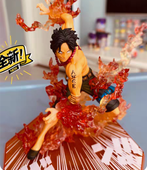 包邮国产海贼王火拳路飞火拳艾斯，全新包装出...