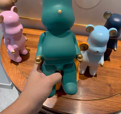 包邮网红电镀暴力熊现代客厅创意摆件电视柜酒...