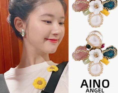 转卖星汉灿烂赵露思同款耳环女夏季小众设计高...