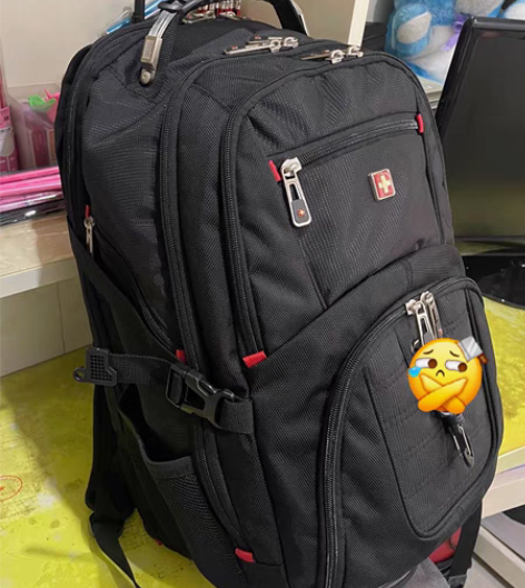 没用过新19寸大书包双肩包男瑞士军刀双肩包...