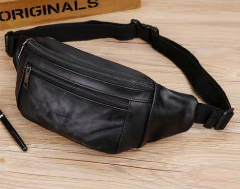 包邮30包邮，保证真皮！多功能腰包挎包男士...