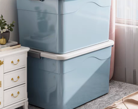 转卖【开学价】加厚特大号收纳箱家用塑料衣服...