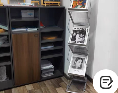 other/其他 ins中古杂志架铝合金折...