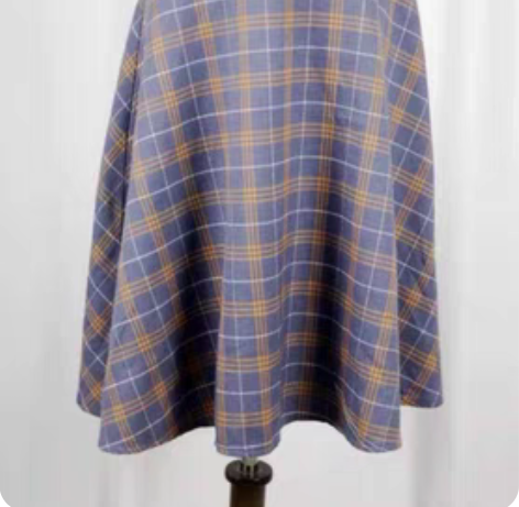 格子半身裙女装秋冬季高腰蝴蝶结显瘦洋气遮肚...