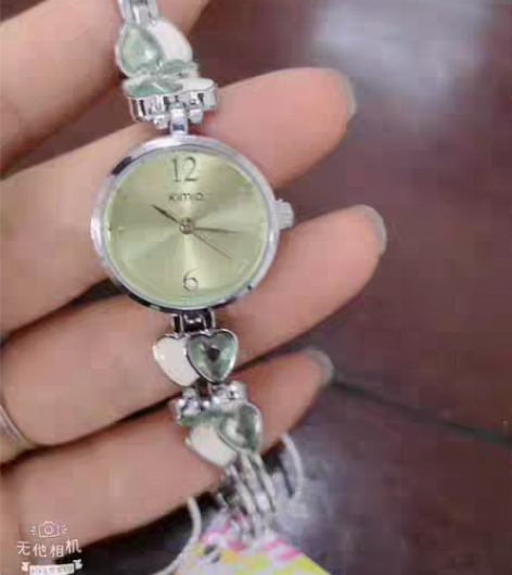 包邮全新金米欧品牌手链手表女孩爱心女表亏本...