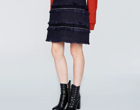 转卖DAZZLE地素 新款 复古流苏毛边A...