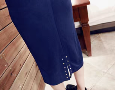 转卖MISS YING-三色后铆钉开叉中裙...