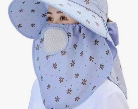 帽子女夏季防晒帽户外采茶帽太阳帽大帽檐骑车...