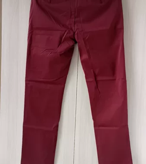 男式韩版修身休闲裤,暗红色,腰2尺4,裤长...