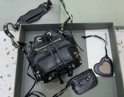 【小号黑色】 city水桶包 新款机车水桶...